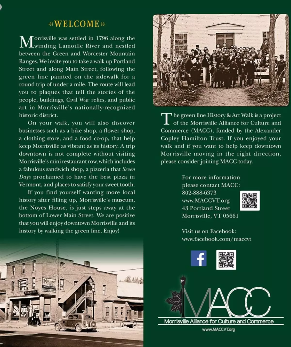 Text about Historical walk and historical pics